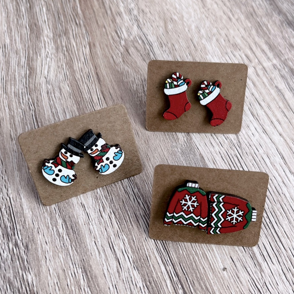 Christmas Earrings | Stud Earrings 🎅🏼